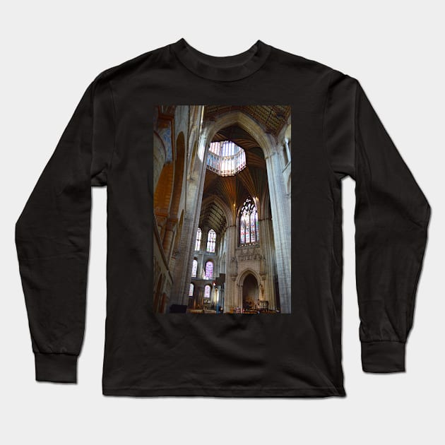 Ely Cathedral Inside. Cambridgeshire, United Kingdom Long Sleeve T-Shirt by IgorPozdnyakov